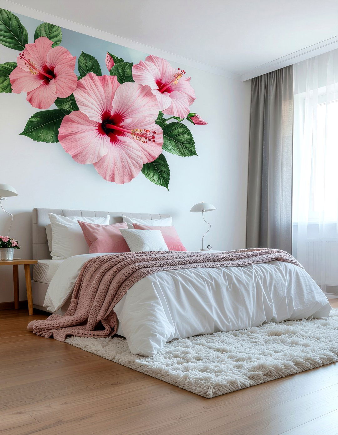 Large scale floral wallpaper - 30 bedroom bold wallpapers