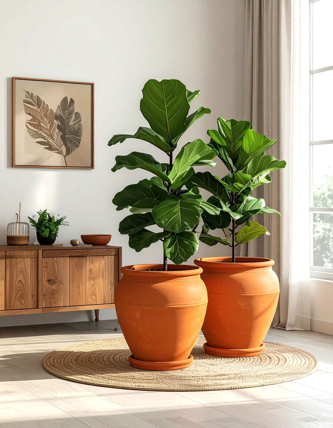 Large terracotta floor pots - 30 terracotta planter ideas