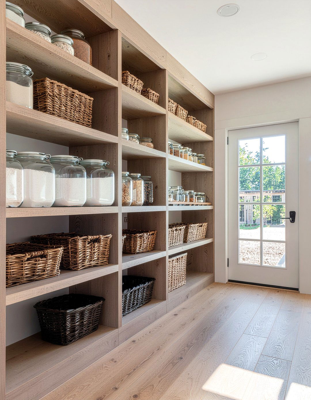 Large walk in pantry - 30 modern farmhouse kitchen ideas