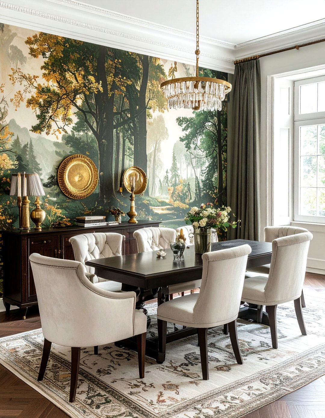 Large wall tapestry - 30 Tudor dining room ideas
