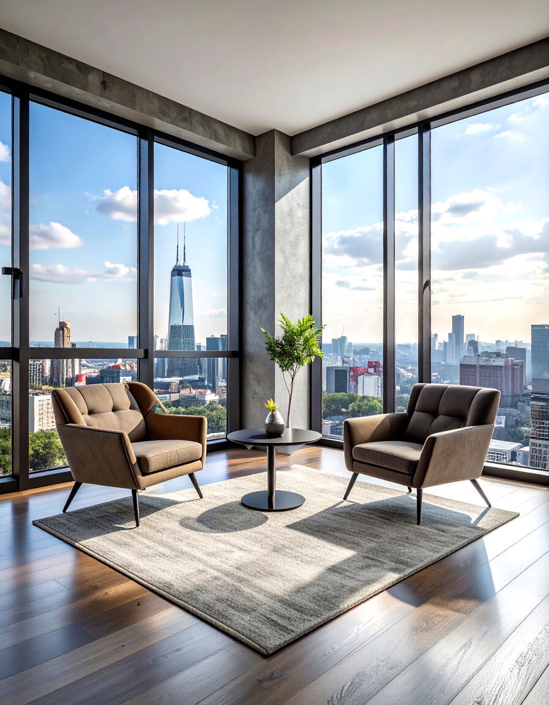 Large window living room - 30 loft style living room ideas