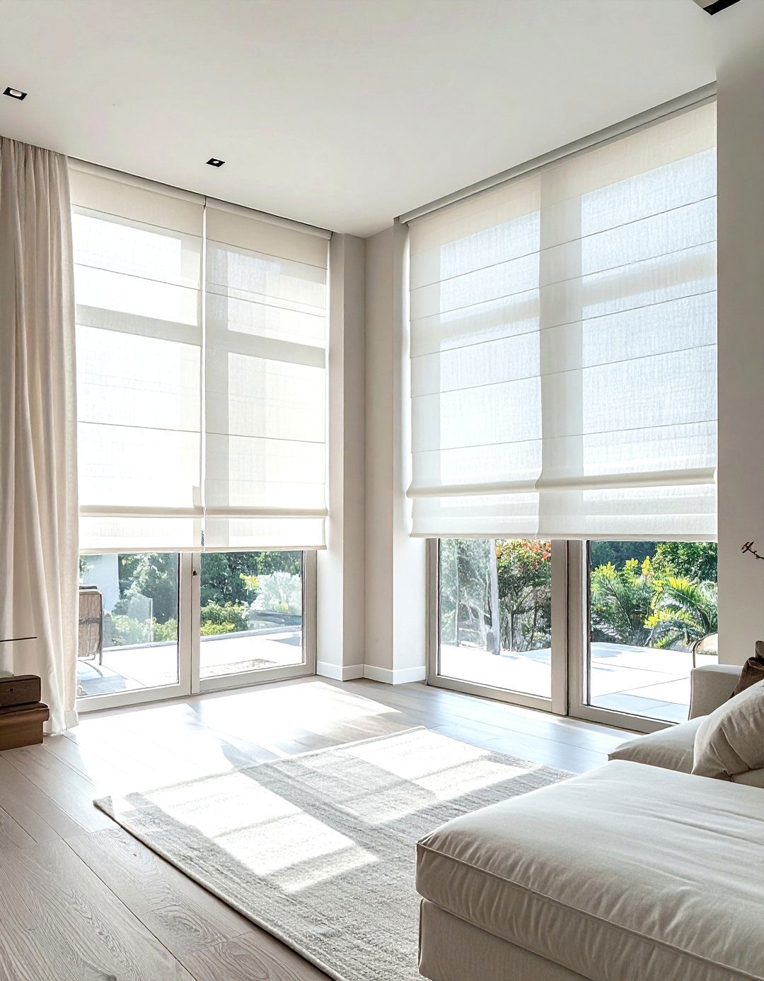 Large window treatments - 30 bright decor ideas