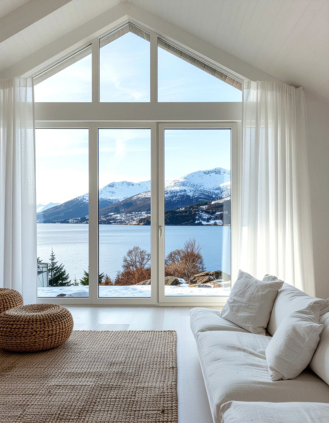 Large windows - 30 Norwegian living room ideas