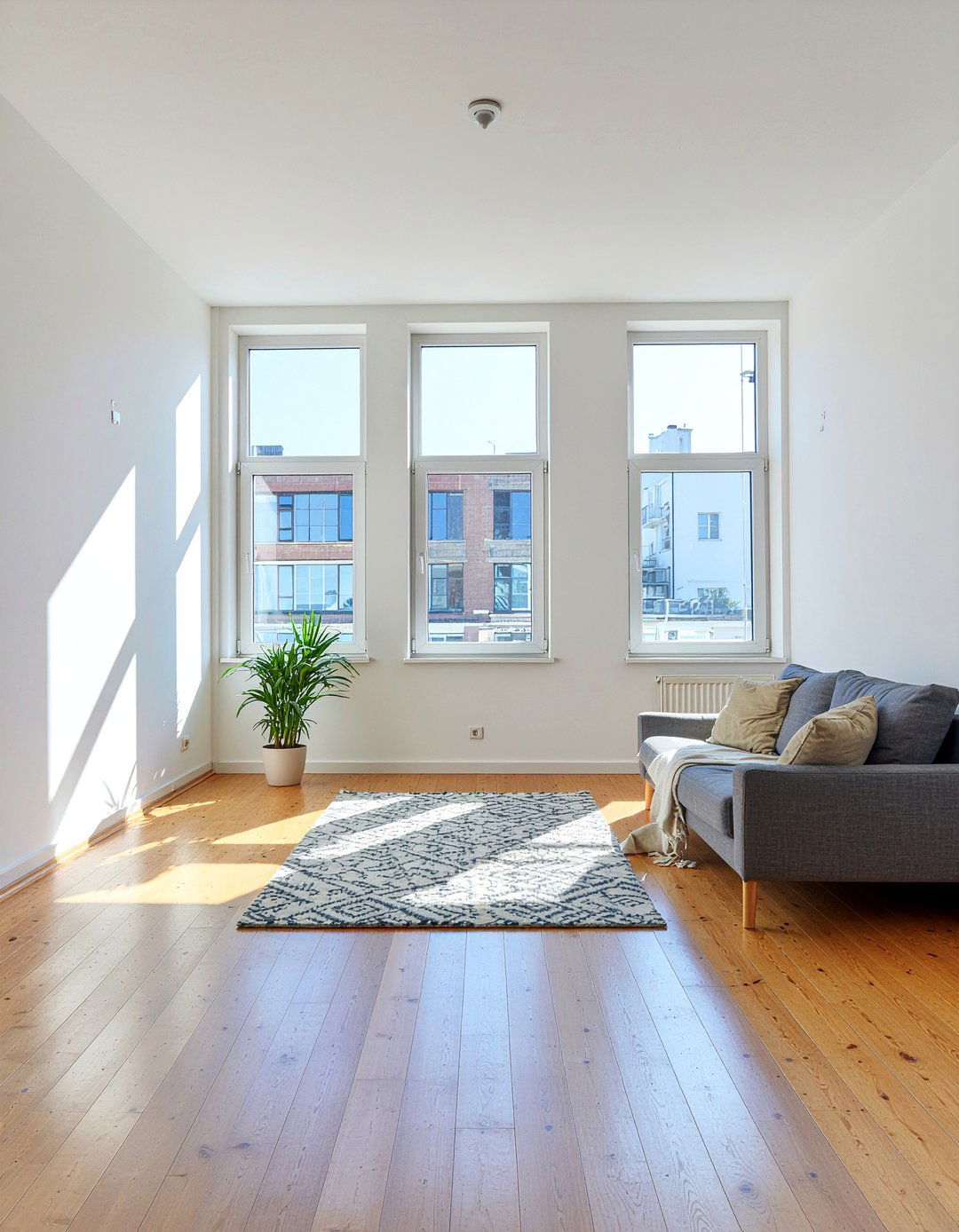 Large windows natural light - 30 scandinavian living room ideas