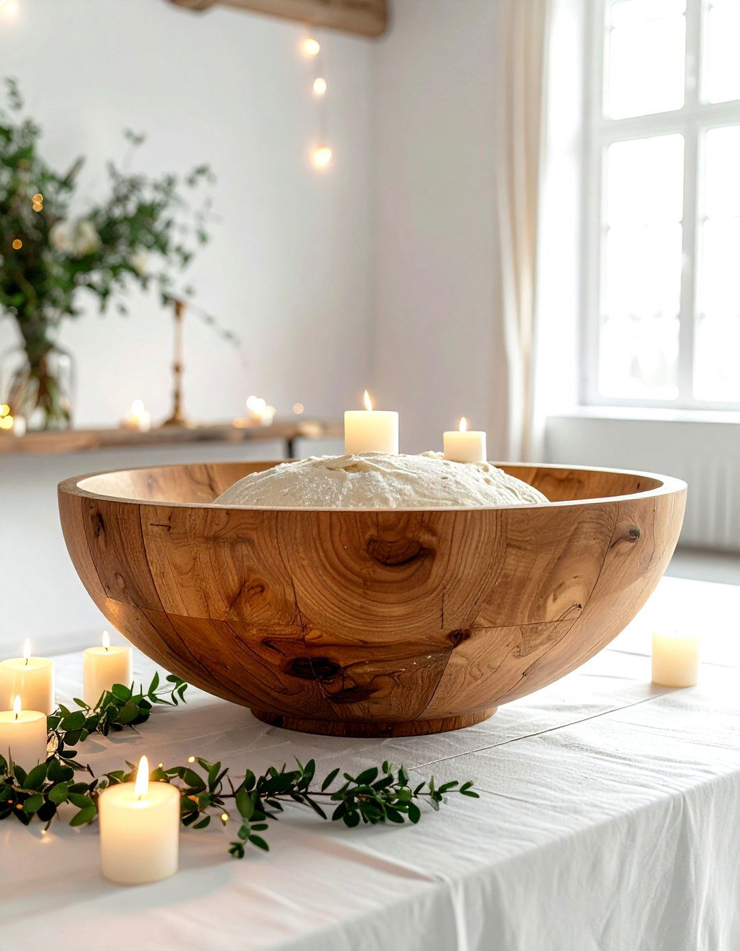 Large wooden dough bowl - 30 dough bowl ideas