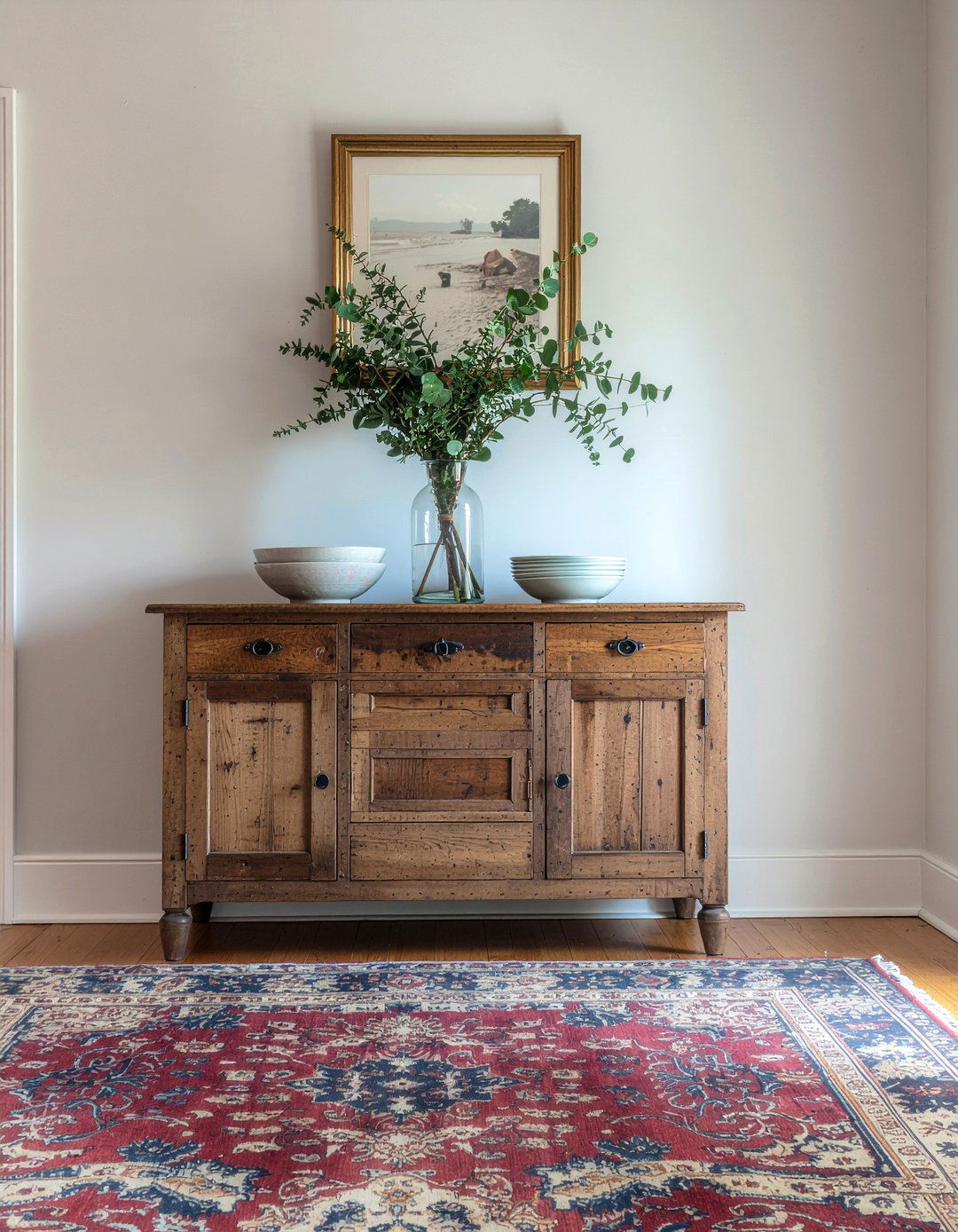 Large wooden sideboard - 30 countryside dining room ideas