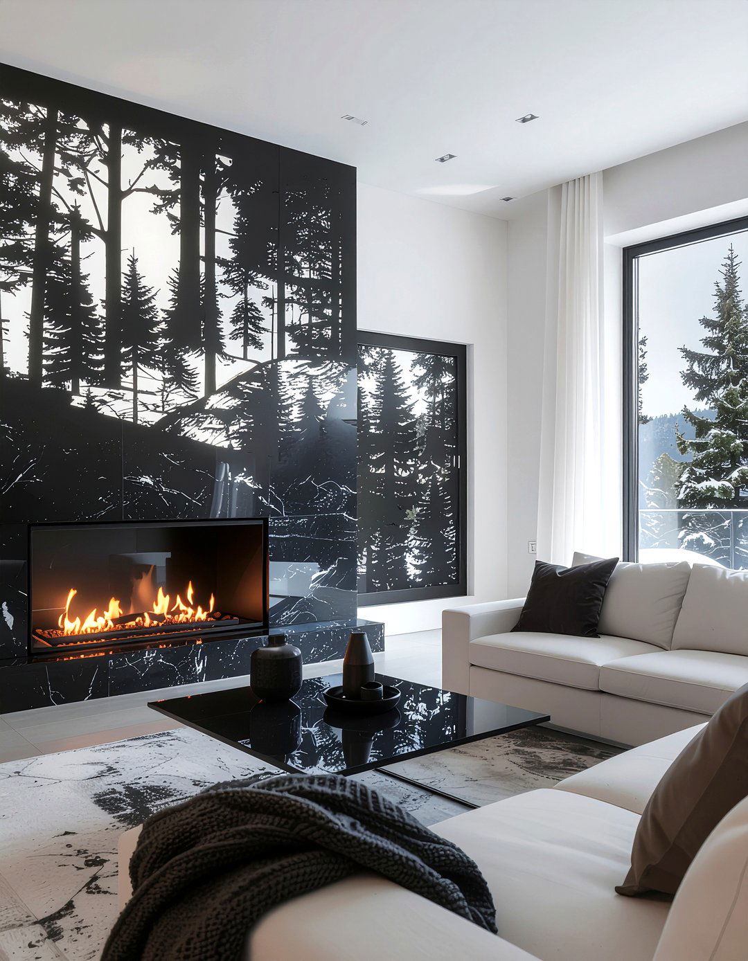 Laser Cut Fireplace Screen - 30 fireplace screen ideas