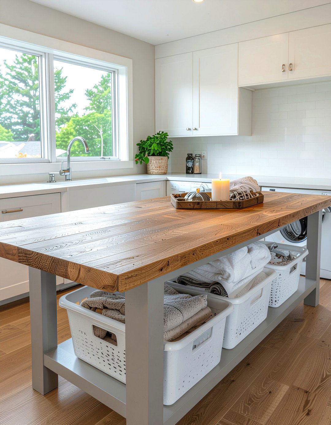 Laundry Room Folding Table - 30 laundry room decor ideas