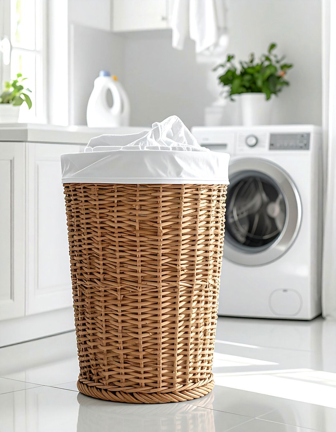 Laundry Room Hamper - 30 rattan basket ideas