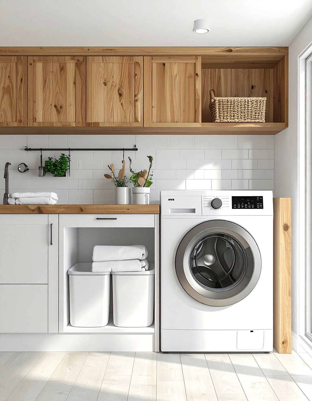 Laundry Room Recycling Sorter - 30 recycling center kitchen ideas