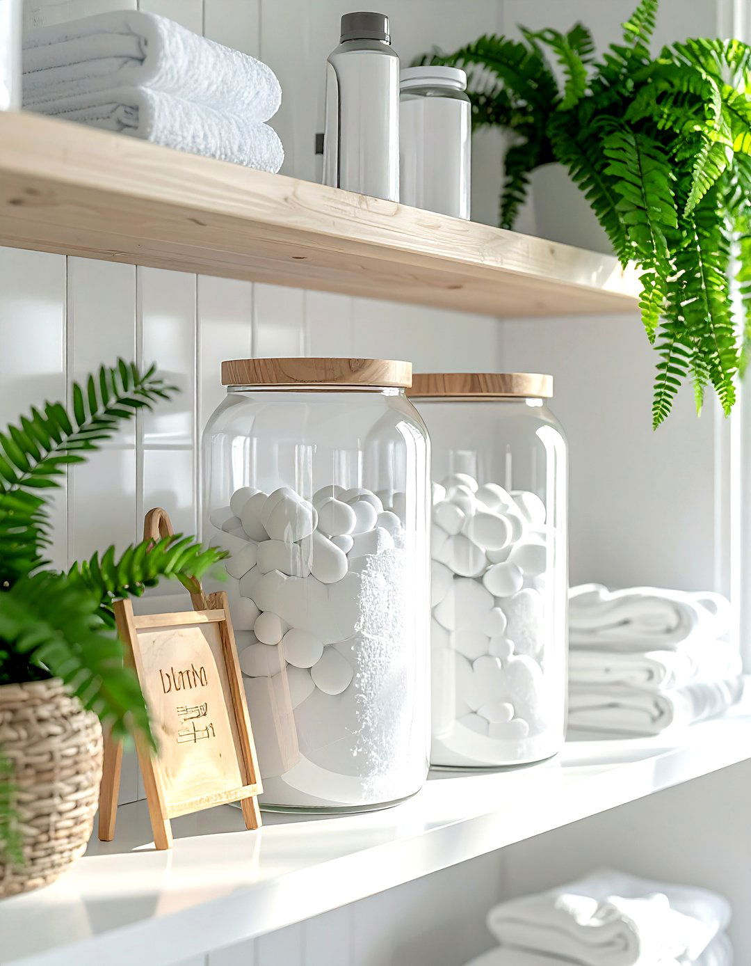 Laundry Room Shelf - 30 tabletop vignette ideas