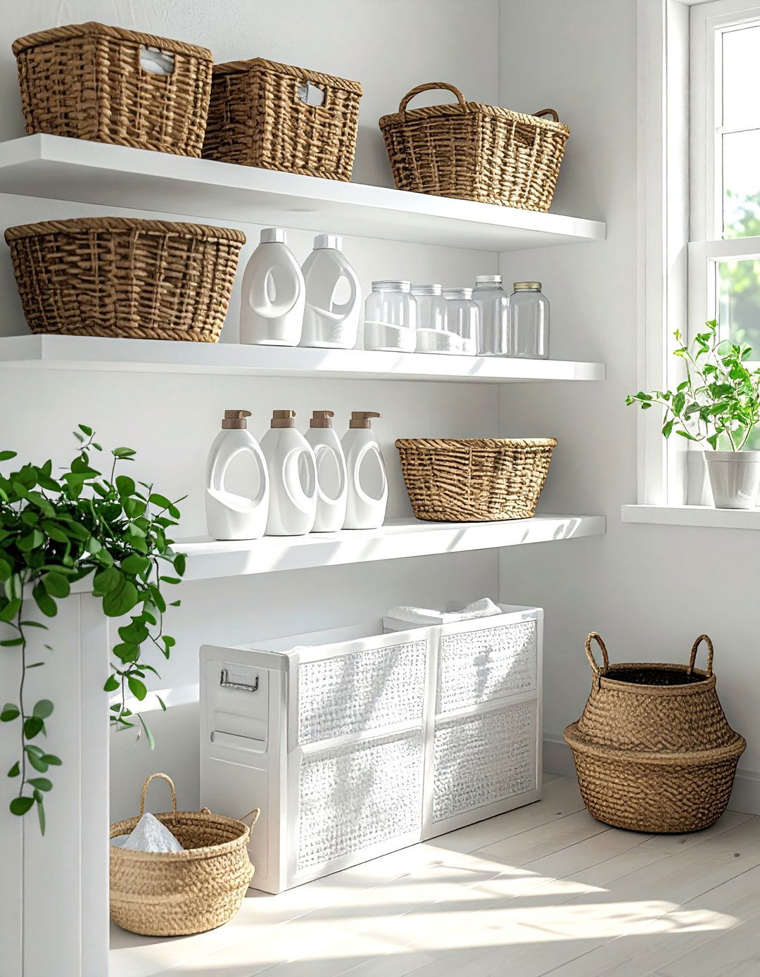 Laundry Room Shelf - 30 wall shelf decor ideas