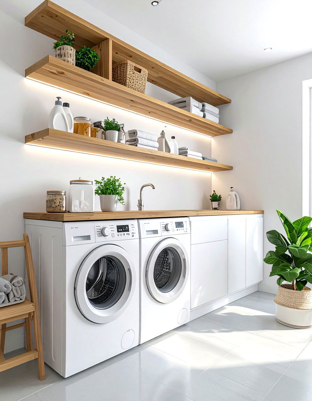 Laundry Room Shelving - 30 decor transformation ideas