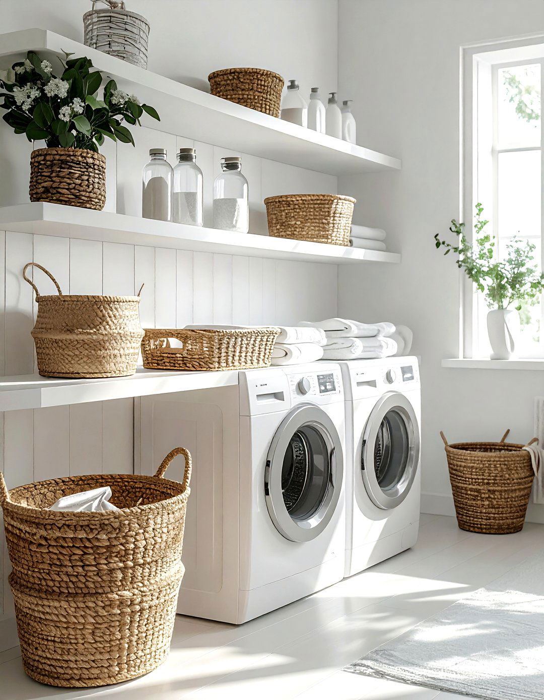 Laundry room shelving - 30 Real Simple decor ideas