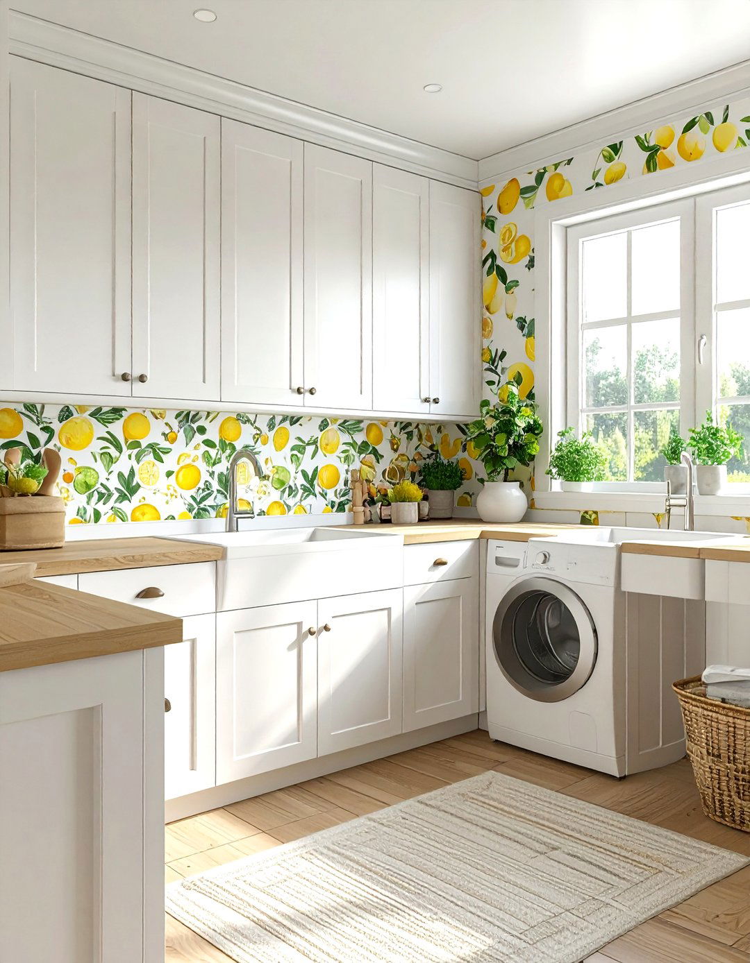 Laundry room wallpaper - 30 wallpaper ideas