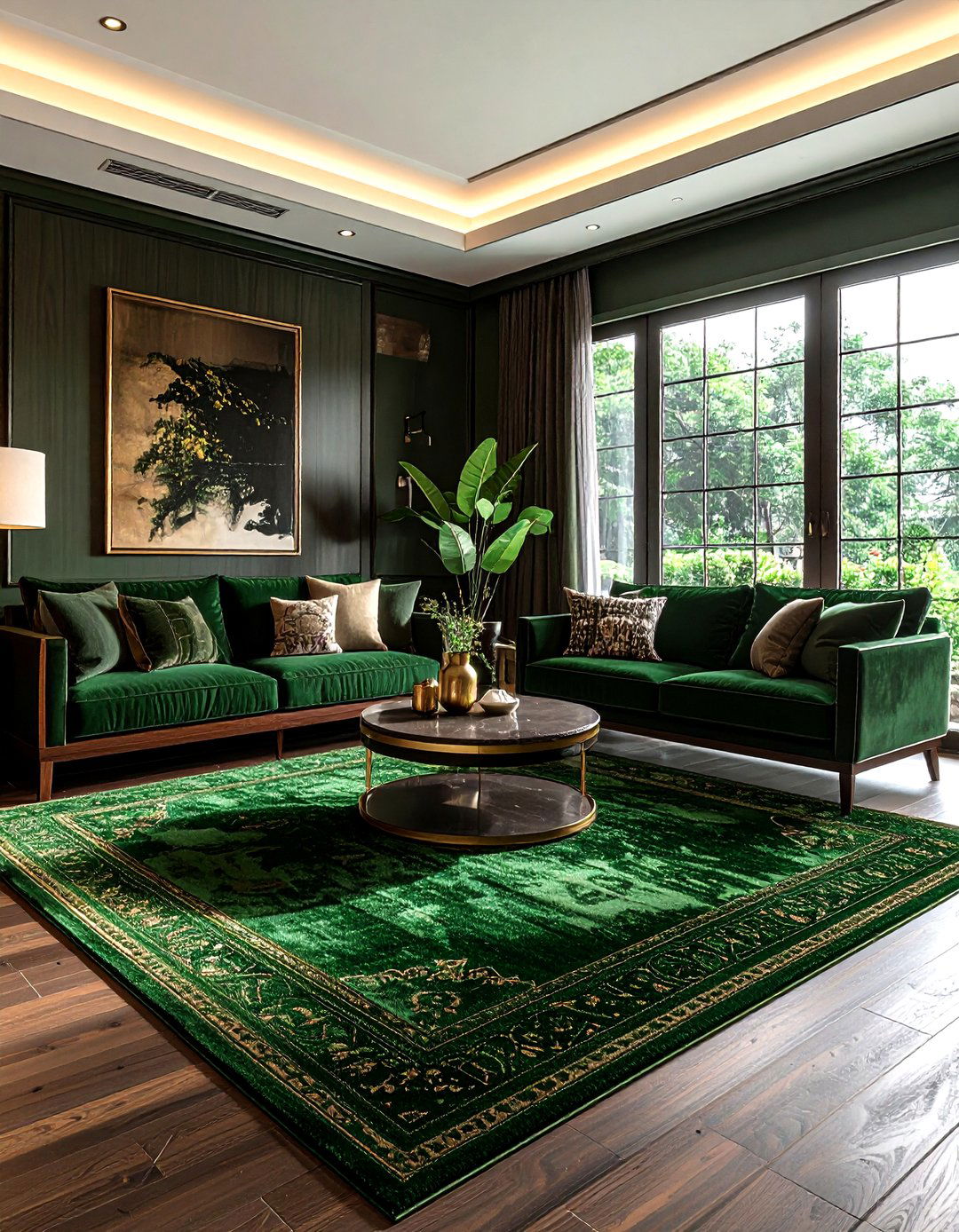 Laurel green decor - 30 minimalist green living room ideas