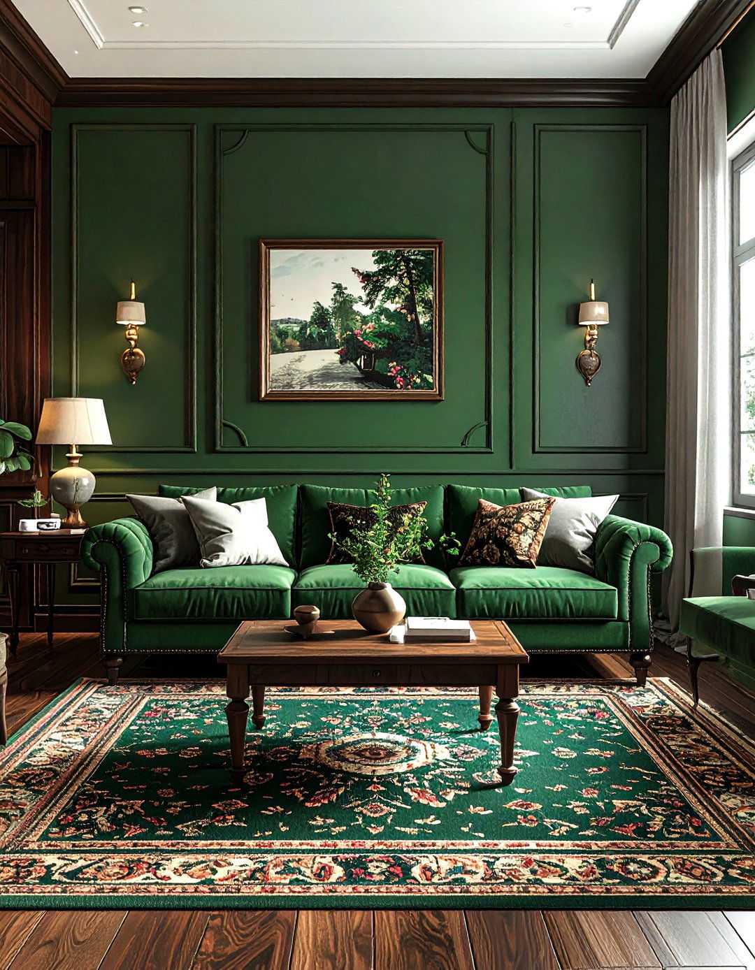 Laurel green living room - 30 farmhouse green living room ideas