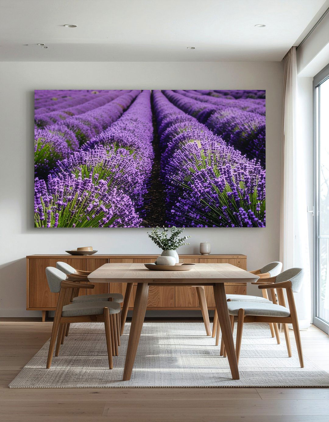 Lavender Abstract Wall Art - 30 lavender dining room ideas