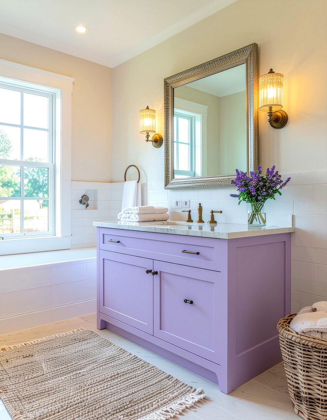 Lavender And Cream Bathroom - 30 lavender bathroom ideas