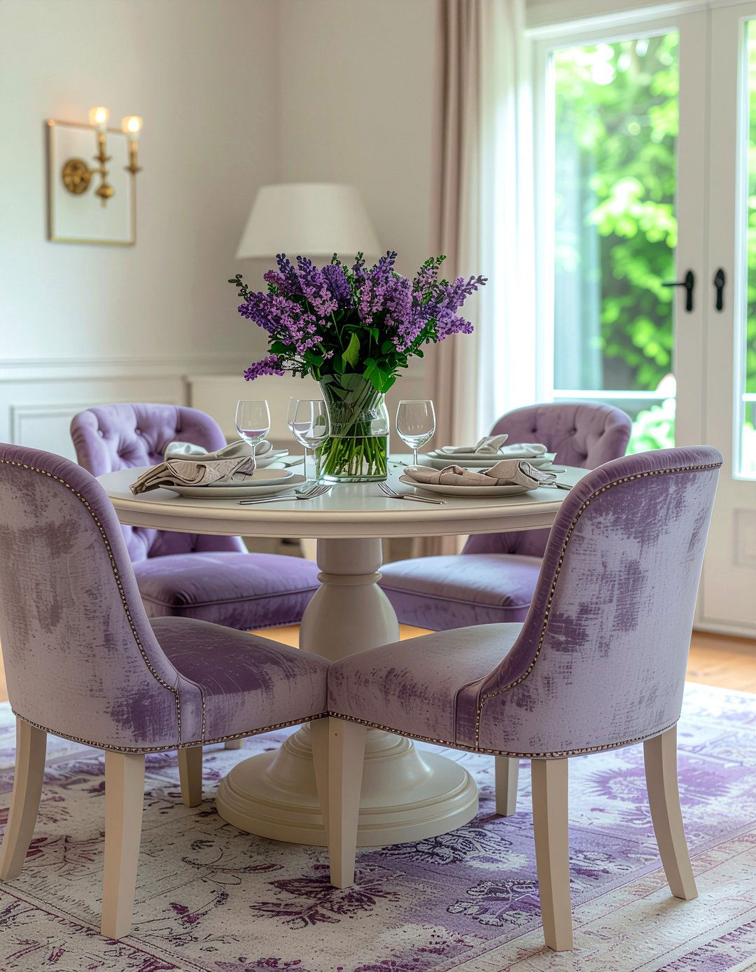 Lavender And Cream Furniture - 30 lavender dining room ideas