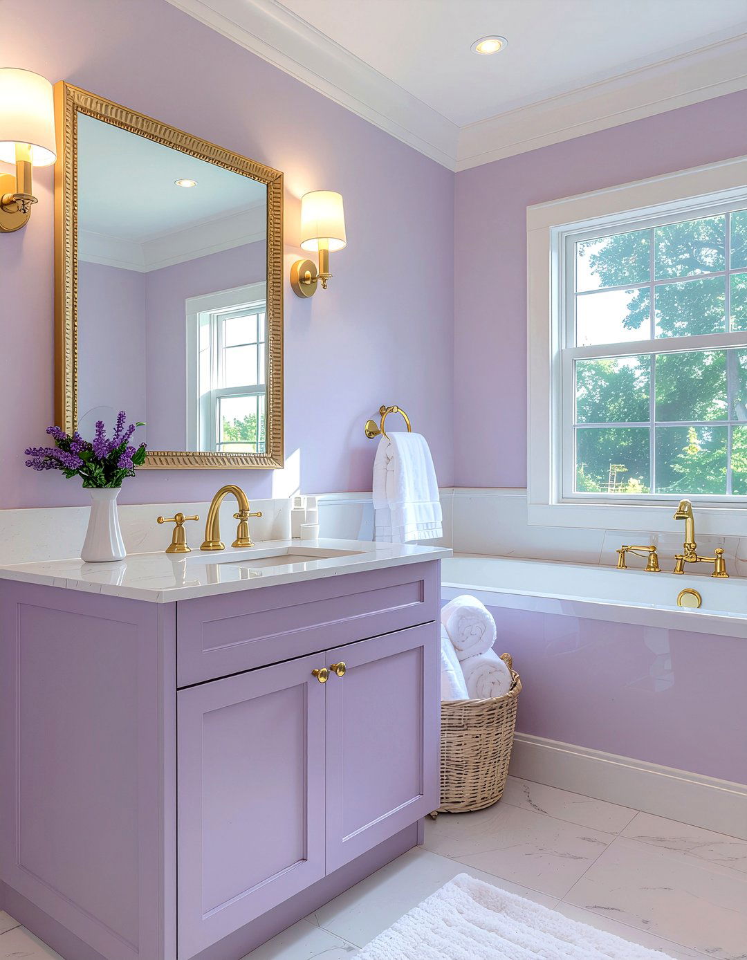 Lavender And Gold Bathroom - 30 lavender bathroom ideas