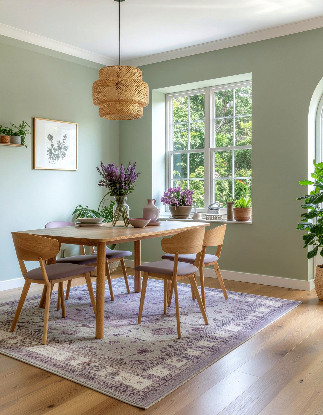 Lavender And Sage Green Palette - 30 lavender dining room ideas