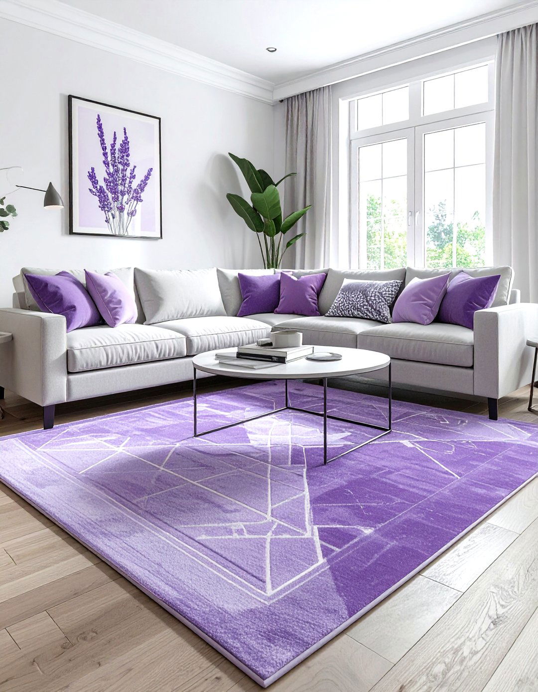 Lavender Area Rug - 30 lavender decor ideas