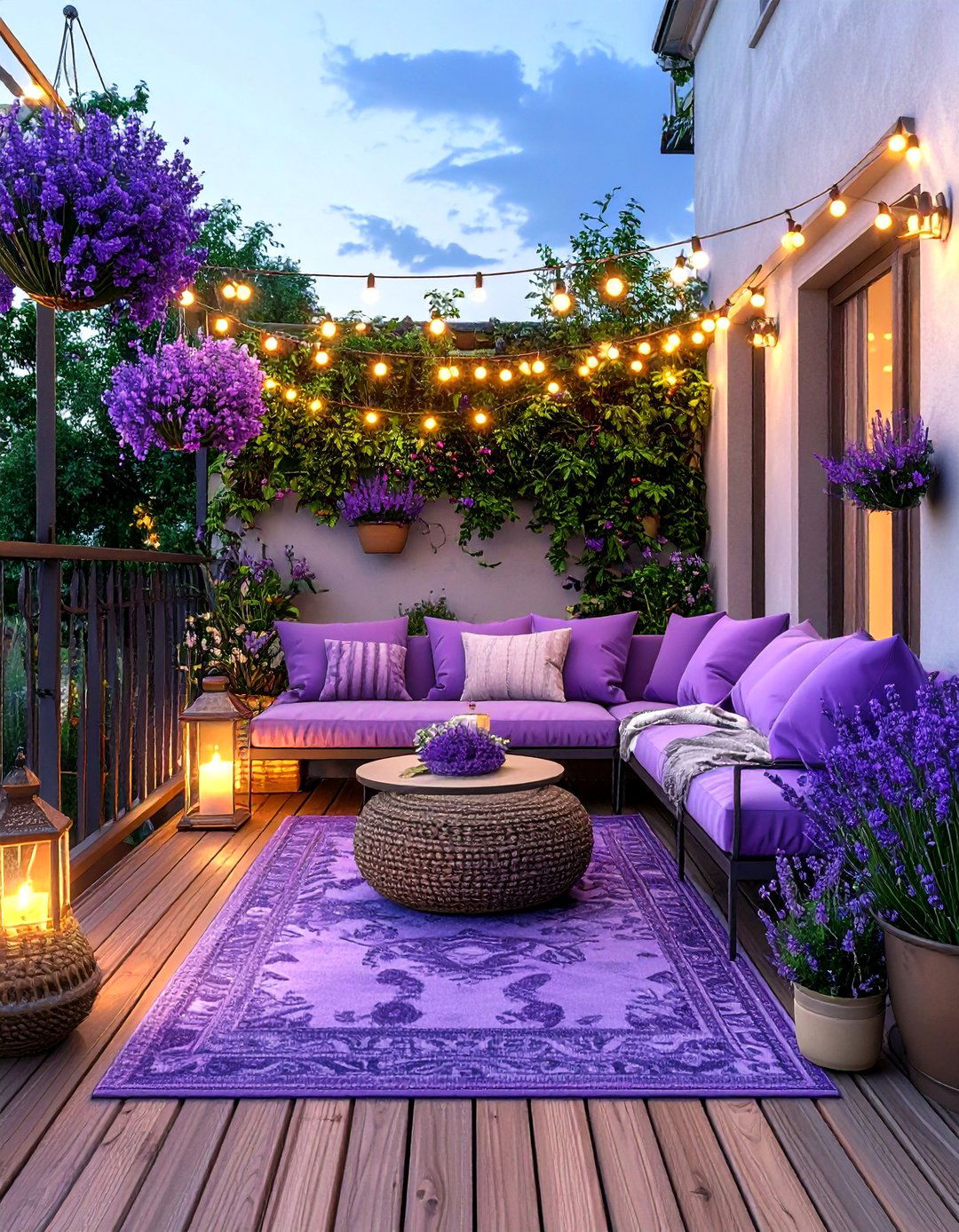 Lavender Balcony - 30 lavender decor ideas