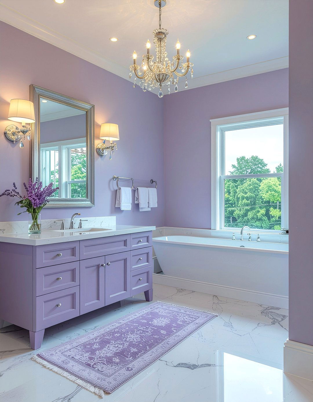 Lavender Bathroom - 30 bathroom color ideas