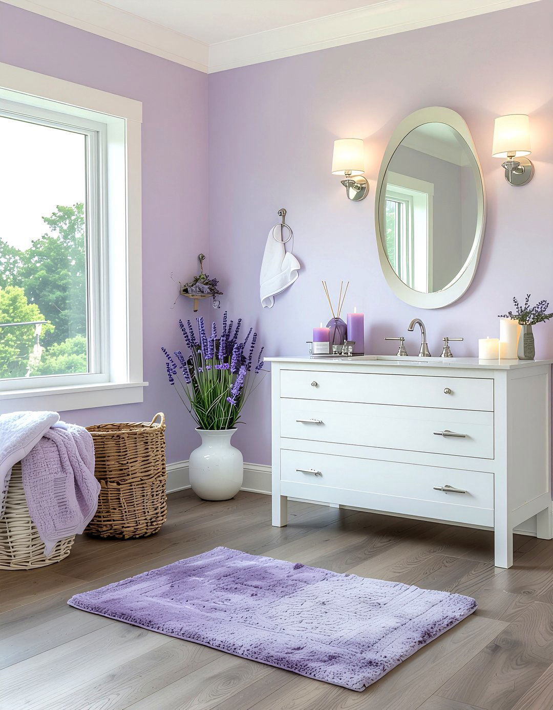 Lavender Bathroom - 30 girls bathroom ideas