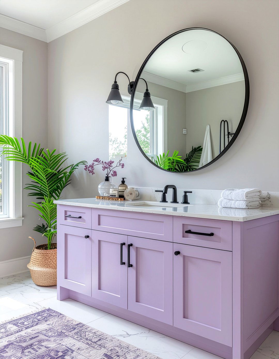 Lavender Bathroom Vanity - 30 lavender bathroom ideas