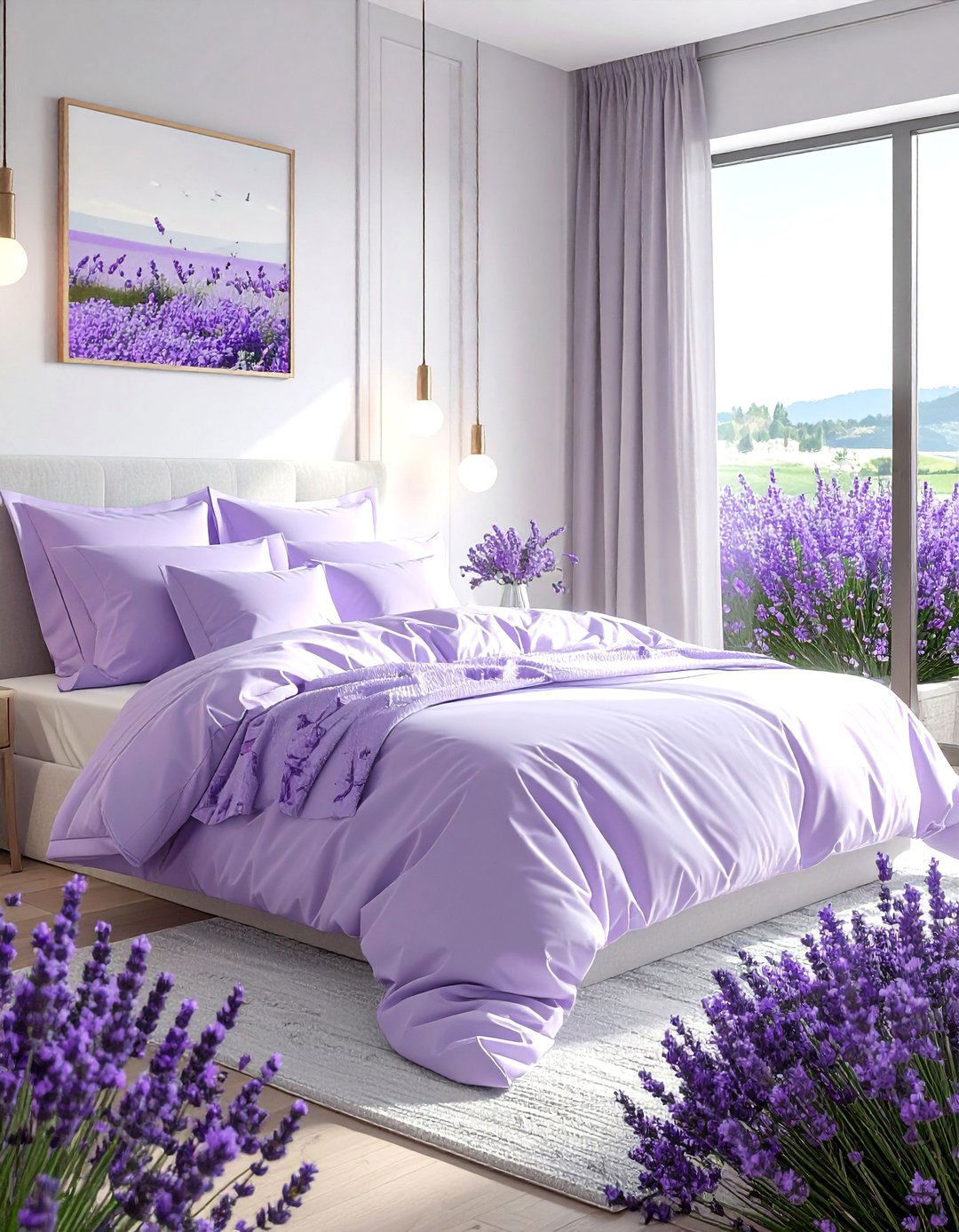 Lavender Bedding Set - 30 lavender decor ideas