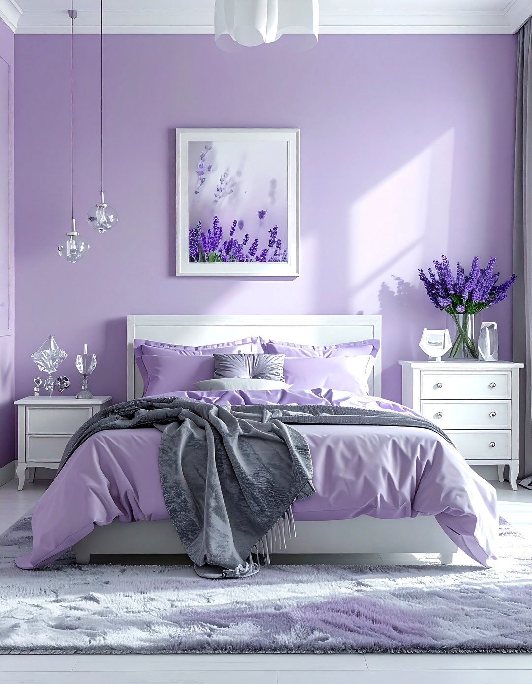 Lavender Bedroom - 30 bedroom paint color ideas