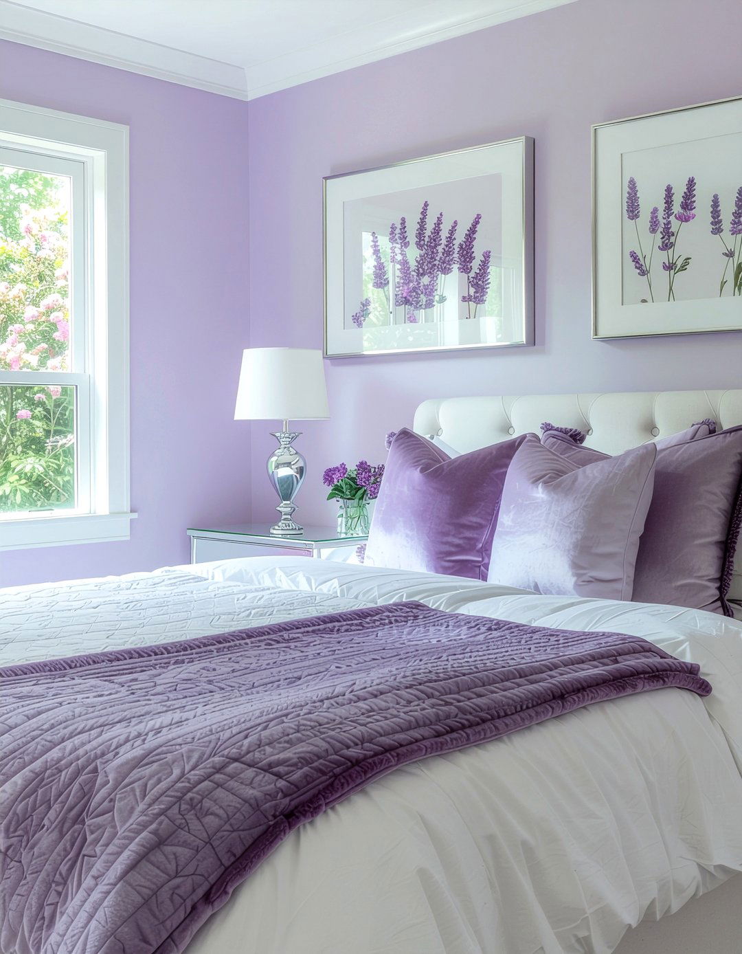 Lavender Bedroom Aesthetic - 30 cool toned bedroom ideas