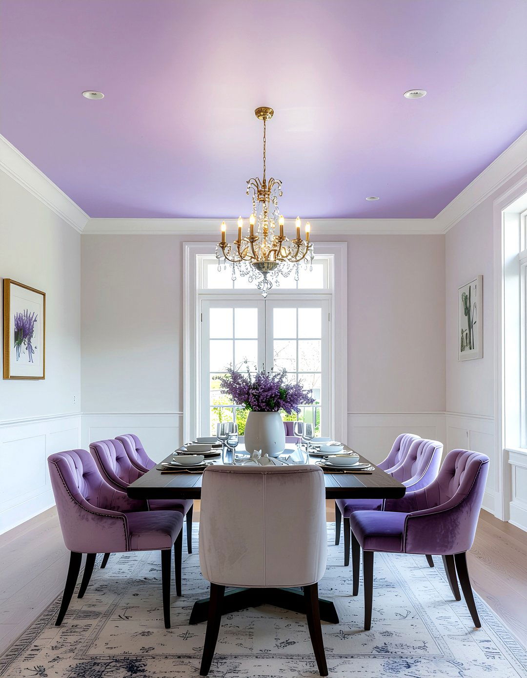 Lavender Ceiling Paint - 30 lavender dining room ideas