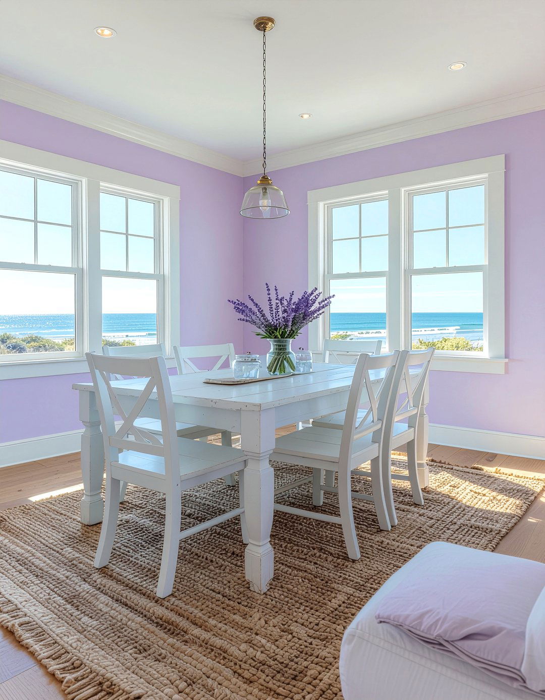 Lavender Coastal Dining Style - 30 lavender dining room ideas