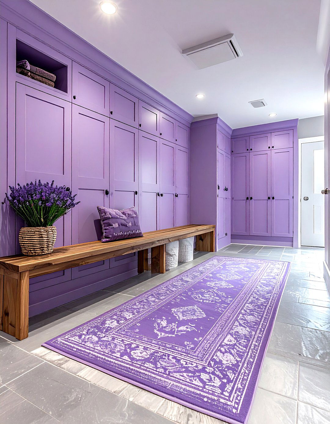 Lavender Mudroom - 30 lavender decor ideas