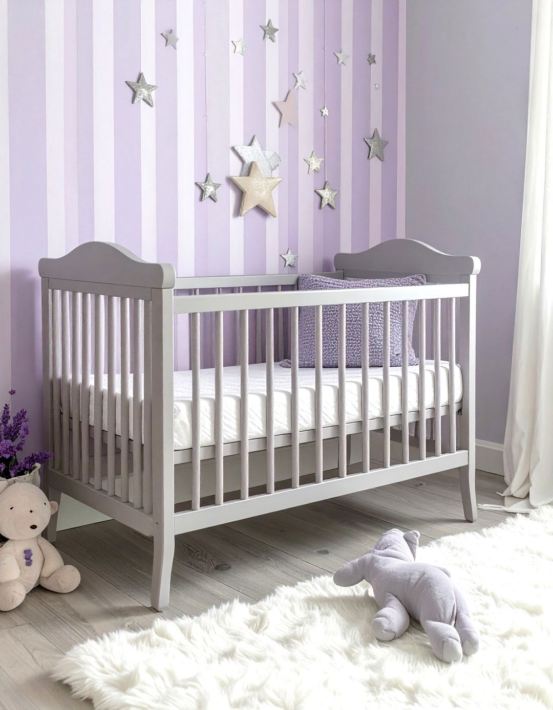 Lavender Soft Grey Nursery Palette - 30 cool color scheme ideas