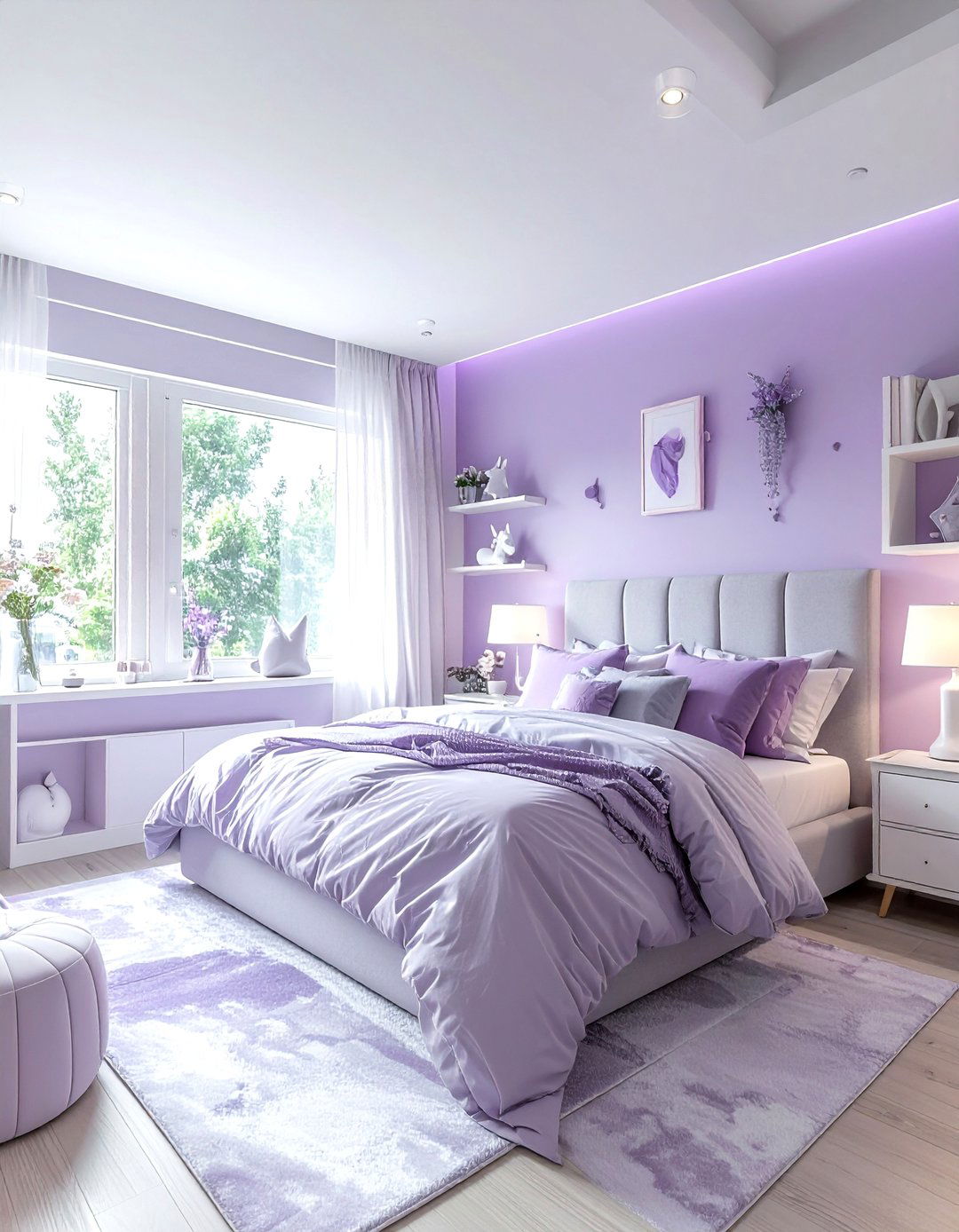 Lavender Unicorn Bedroom - 30 unicorn bedroom ideas