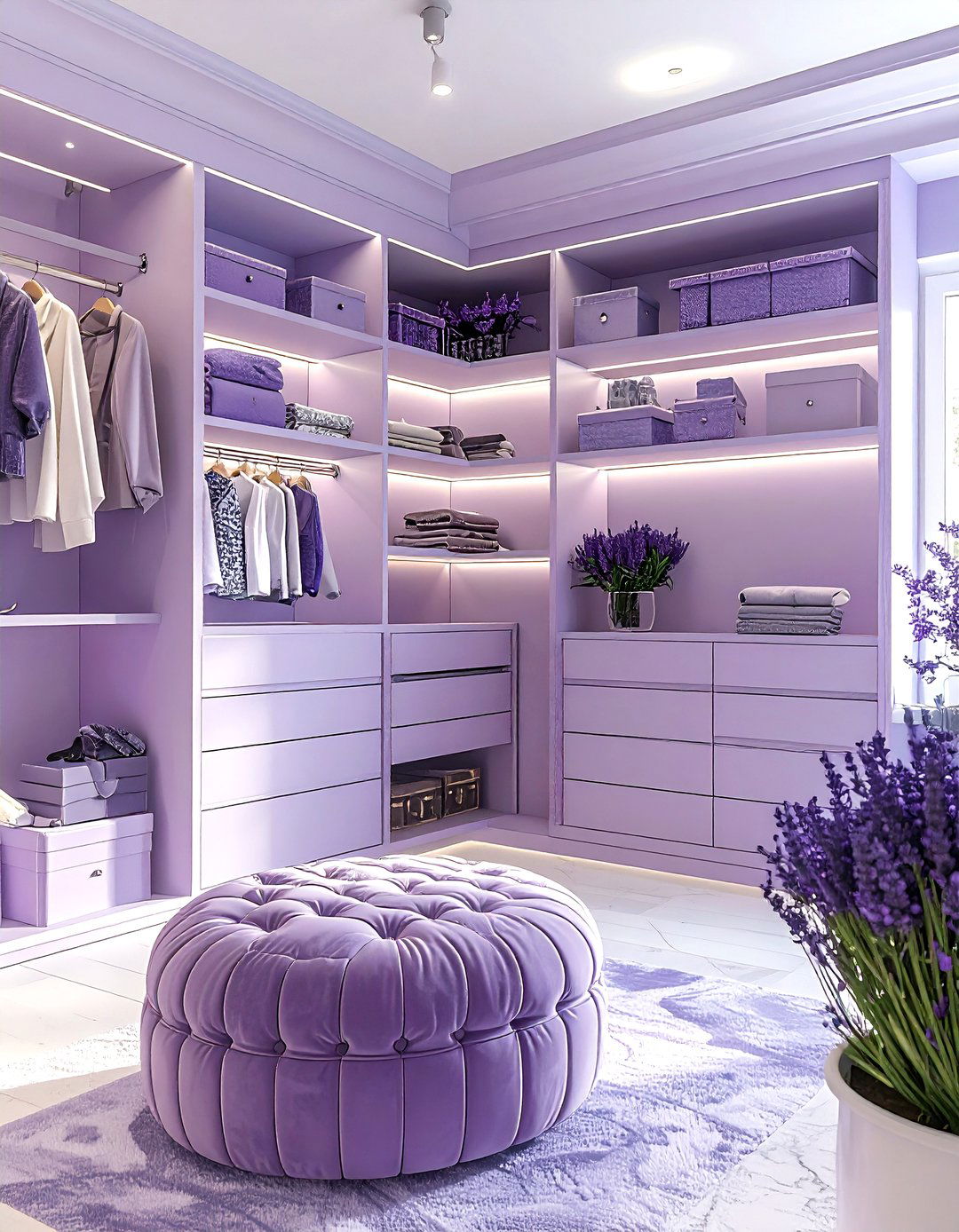 Lavender Walk In Closet - 30 lavender decor ideas