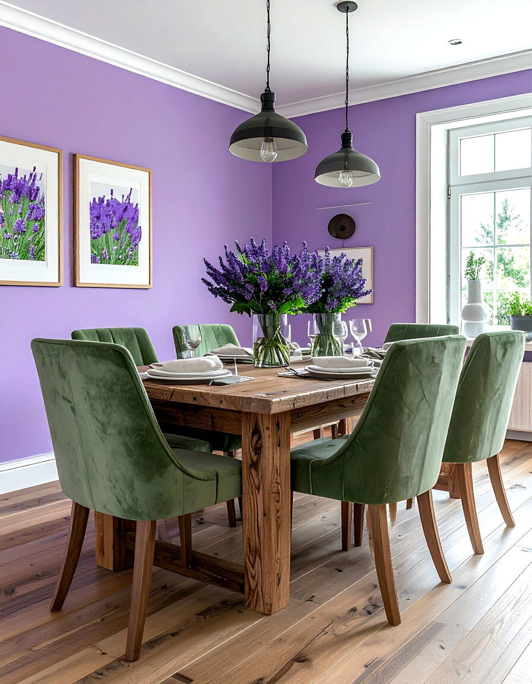 30 Lavender Dining Room Color Schemes for a Modern Aesthetic