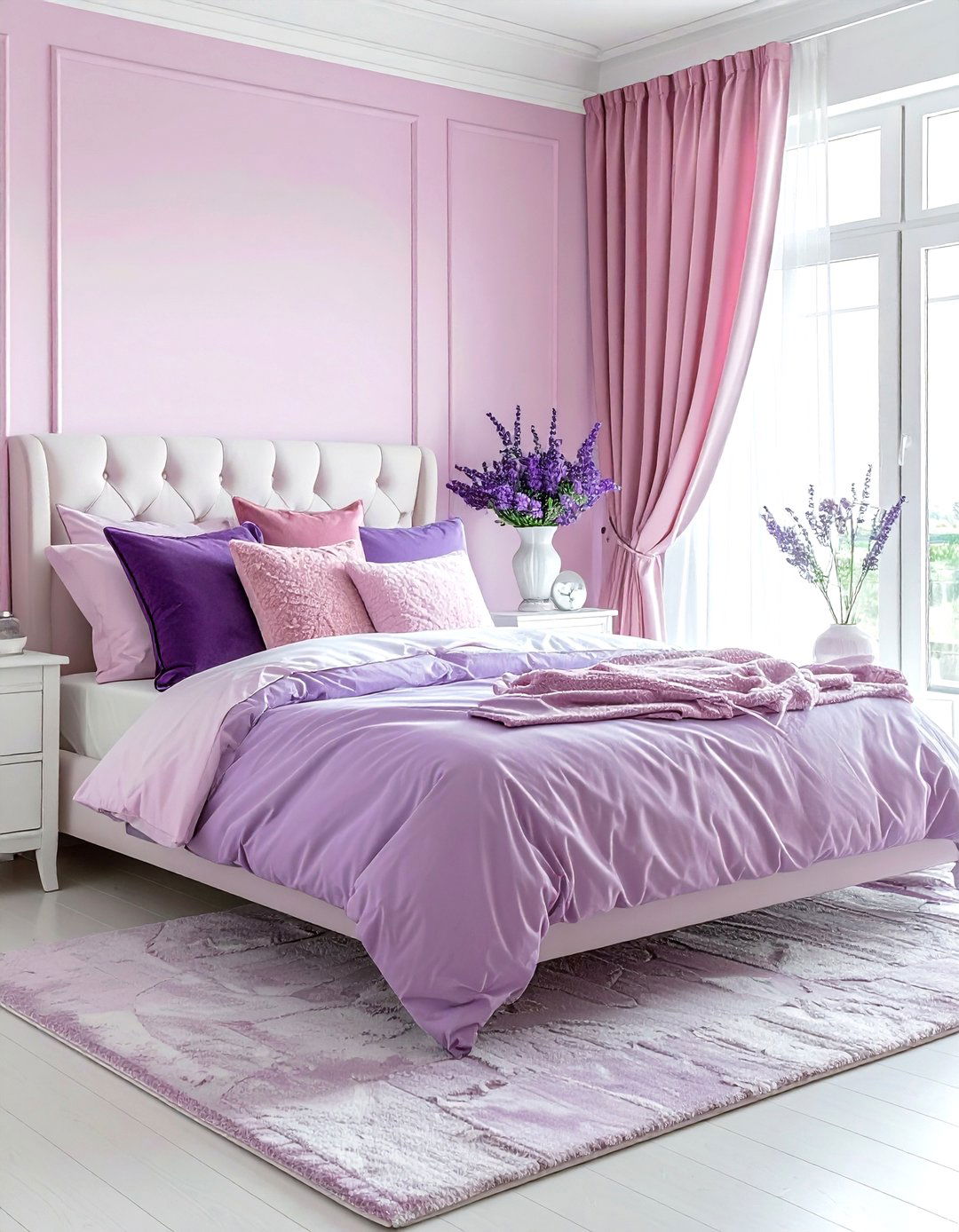 Lavender and blush pink bedroom - 30 lavender bedroom color schemes