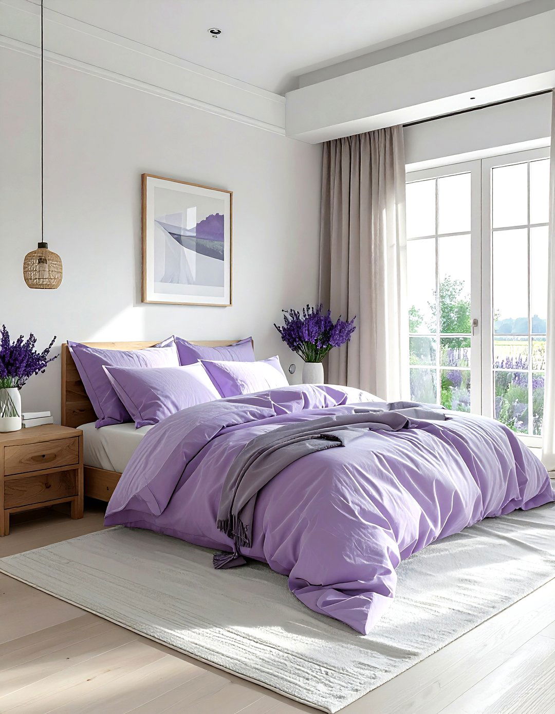 Lavender and linen bedroom - 30 lavender bedroom color schemes