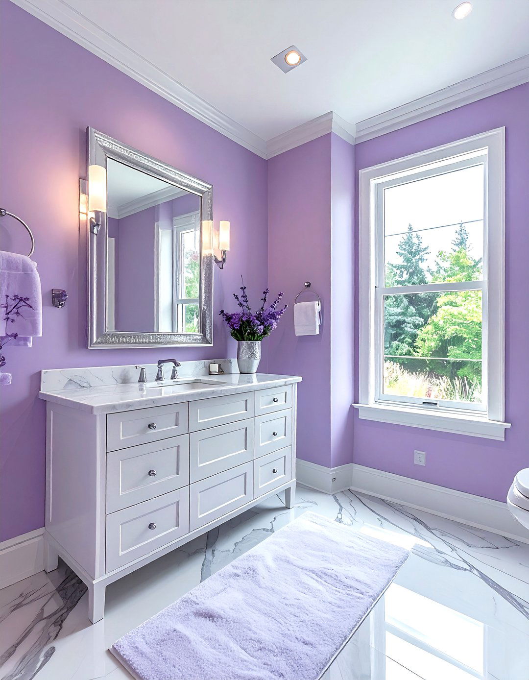 Lavender and silver - 30 color scheme ideas