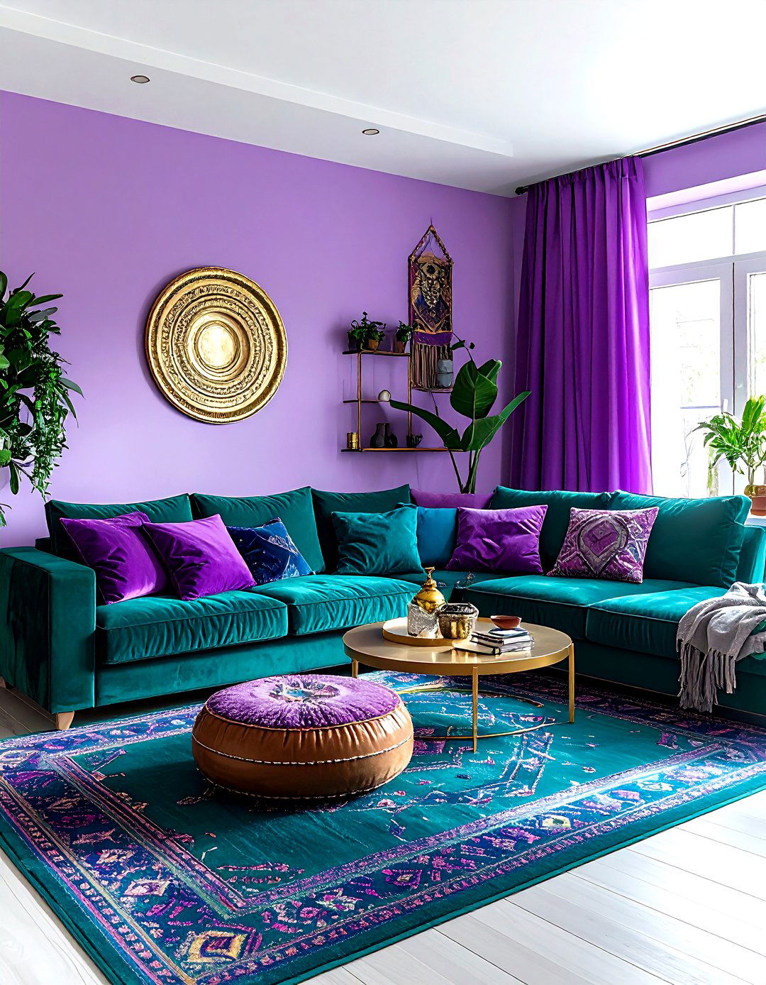 Lavender and teal living room - 30 lavender living room color schemes