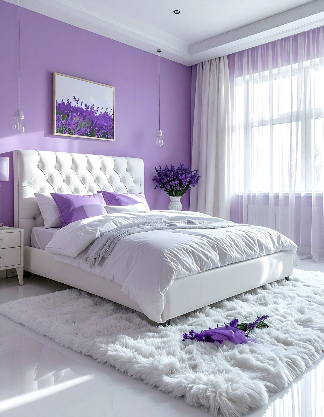 Lavender and white bedroom - 30 lavender bedroom color schemes