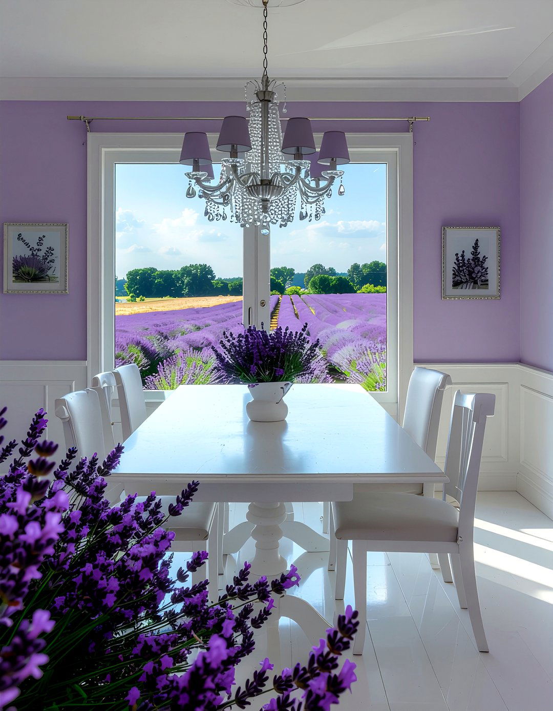 Lavender dining room - 30 dining room color ideas
