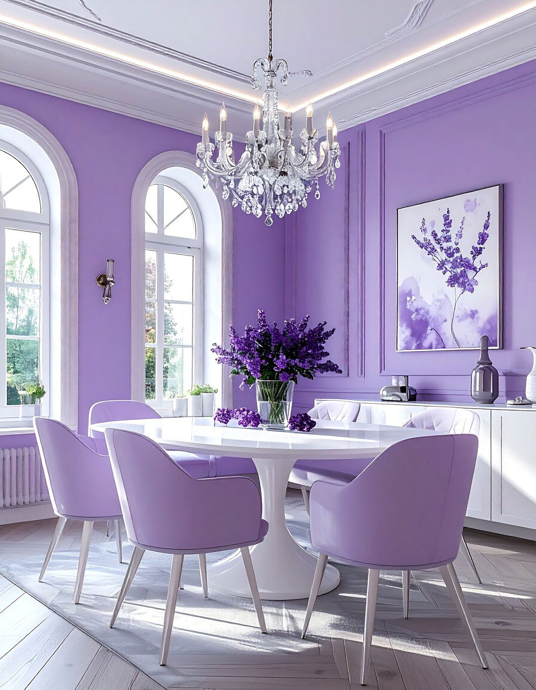 Lavender dining room - 30 dining room paint colors