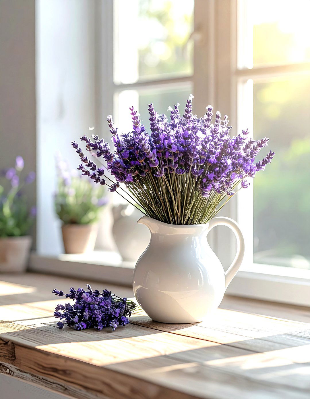 Lavender floral decor - 30 French cottage kitchen ideas