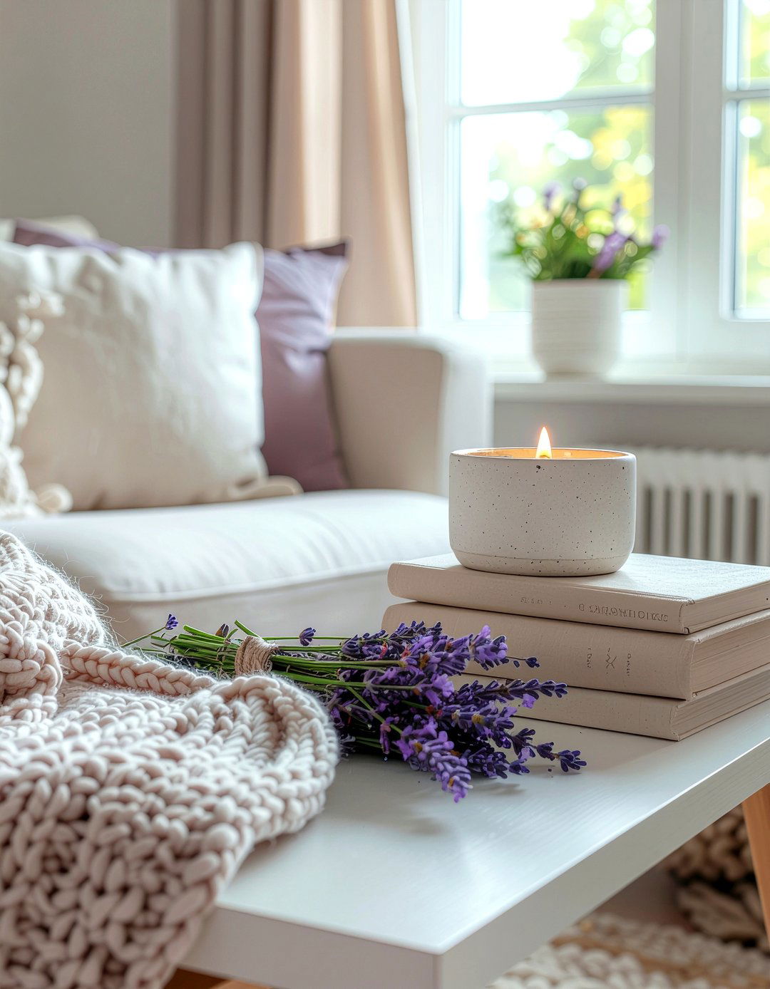 Lavender soy candle - 30 living room scented candles